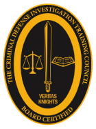 The Criminal defense investigation training council logo