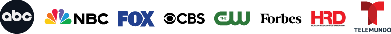 Major news outlet logos