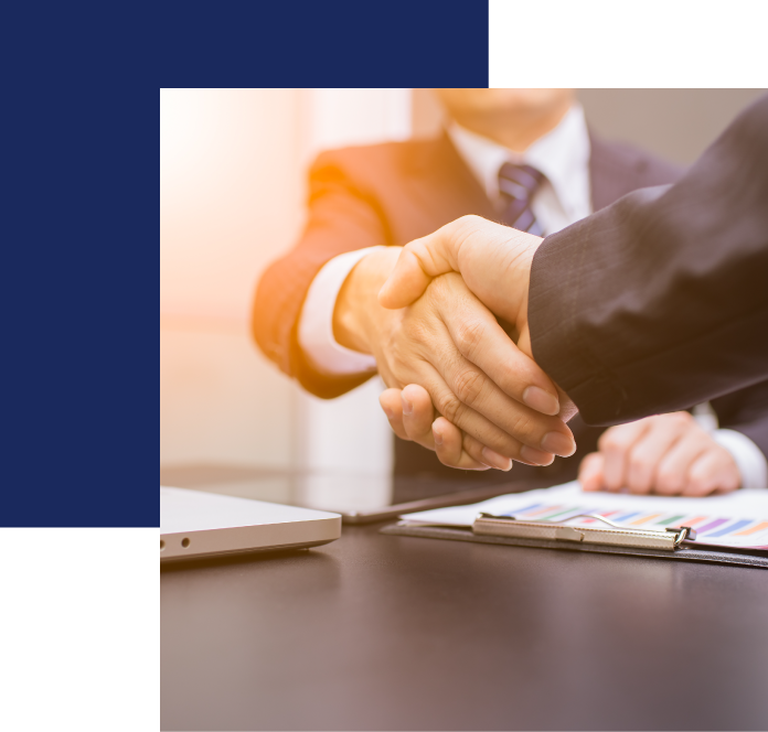 two people shaking hands